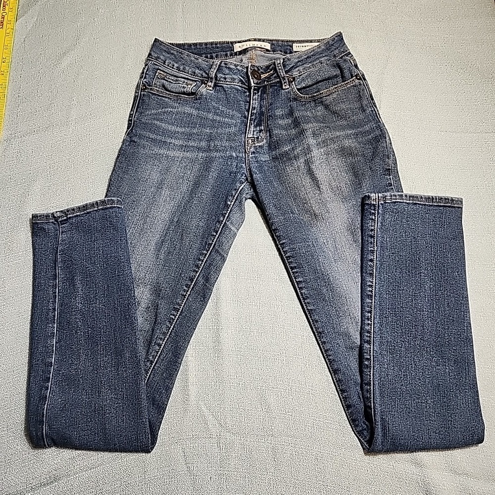 Bullhead Denim Skinny Jeans Junior Women's Size 3 Regular Dark Blue Fade Y2K 90s